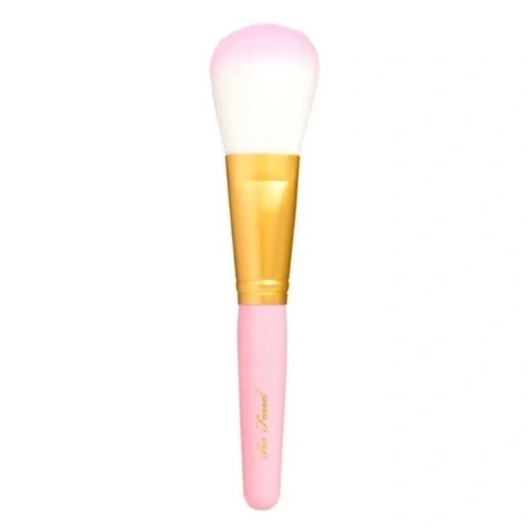 Too Faced Pink and Gold Kabuki Brush - NIP - Picture 1 of 3
